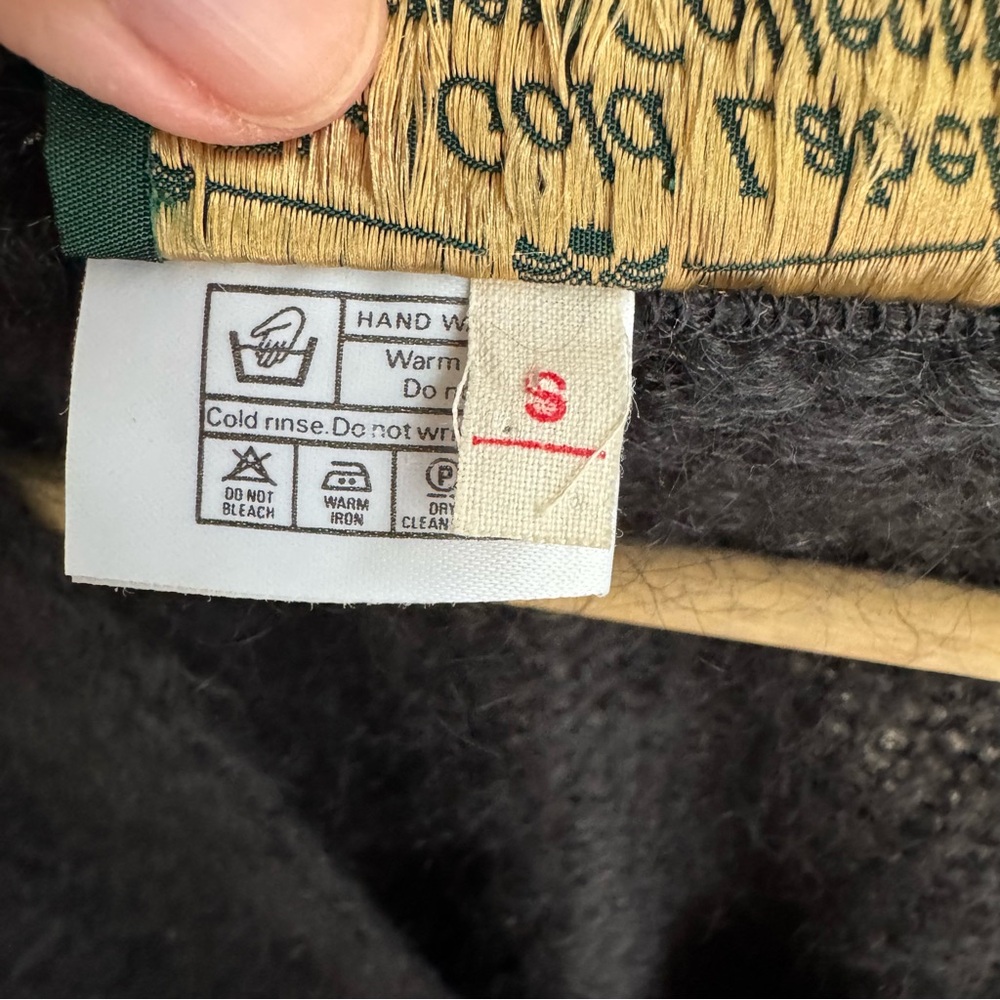 The Gold Label Designer Collection Mohair Vintage Sweater Black Made UK size S - Picture 6 of 8